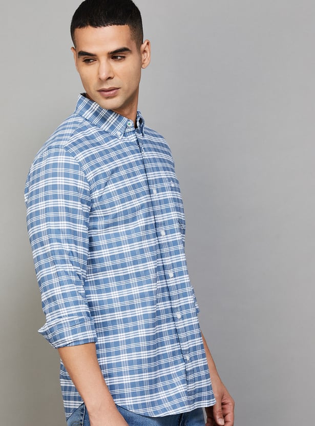 UNITED COLORS OF BENETTON Checked Regular Fit Shirt