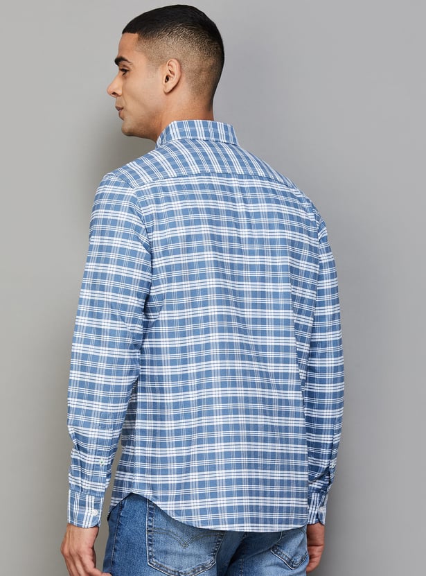 UNITED COLORS OF BENETTON Checked Regular Fit Shirt