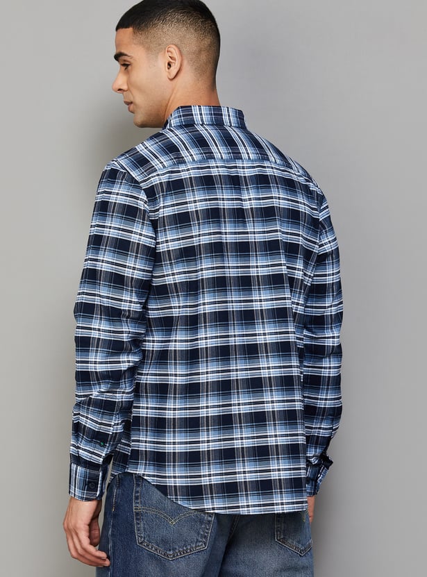 UNITED COLORS OF BENETTON Checked Regular Fit Shirt
