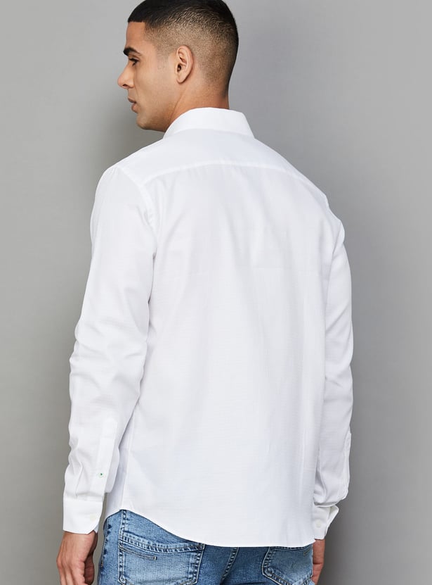 UNITED COLORS OF BENETTON Textured Regular Fit Shirt