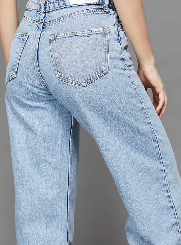 KRAUS Solid Baggy Fit Jeans