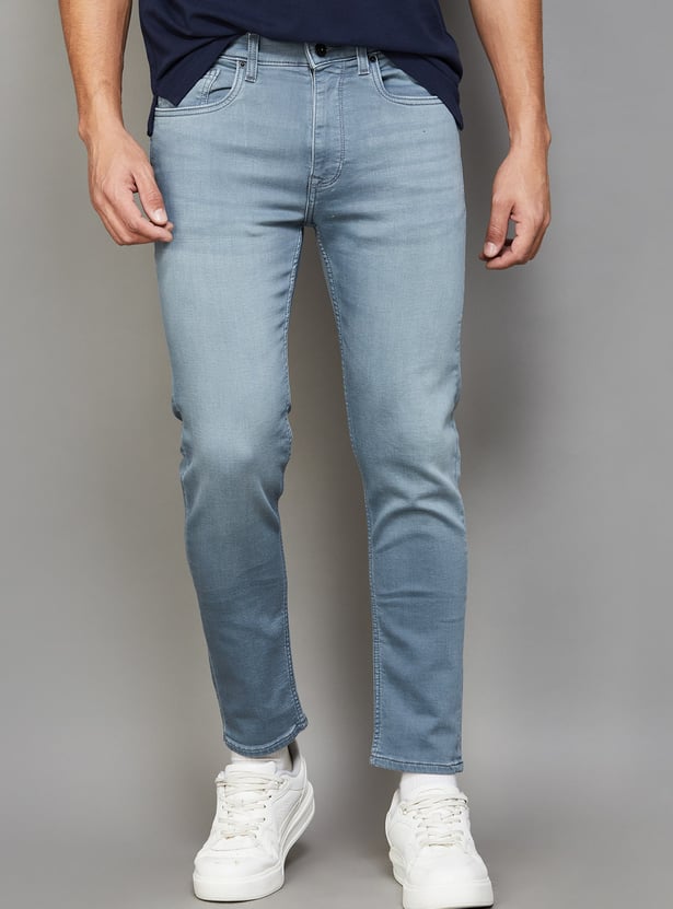 LP JEANS Washed Regular Straight Jeans