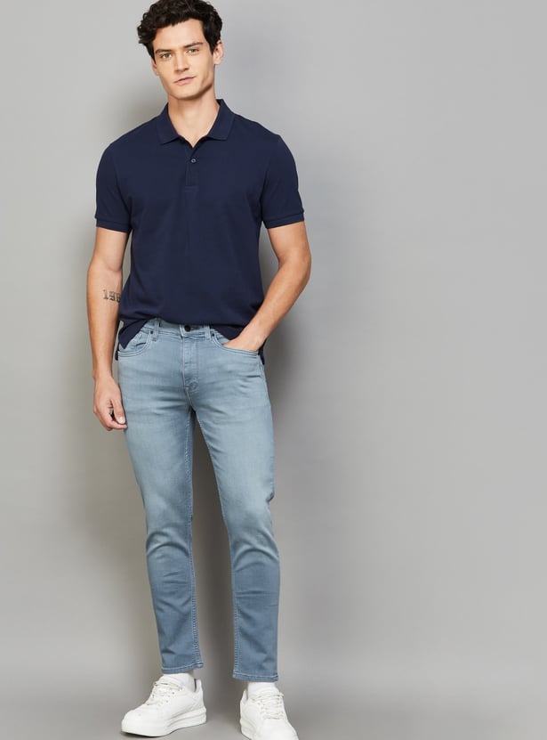 LP JEANS Washed Regular Straight Jeans