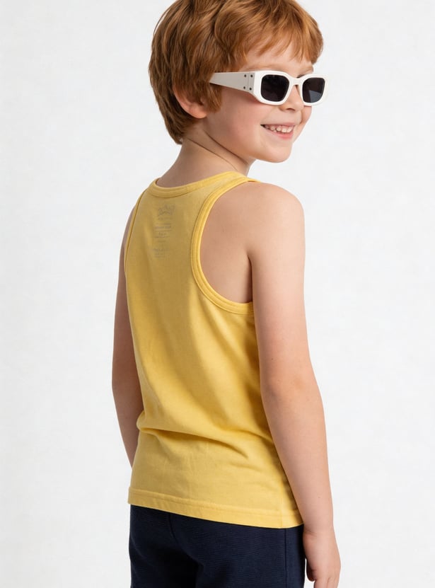 FAME FOREVER Boys Printed Vests - Pack of 2