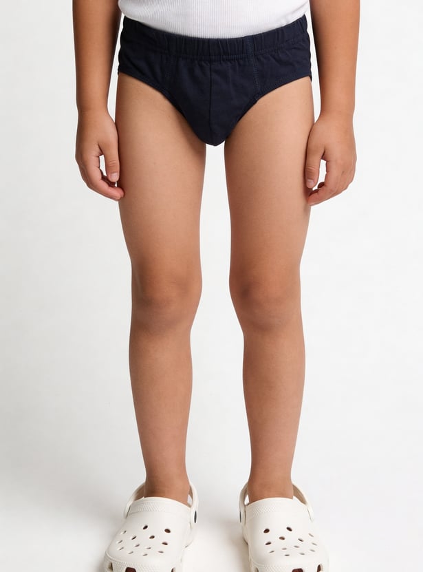 FAME FOREVER Boys Solid Briefs - Pack of 3