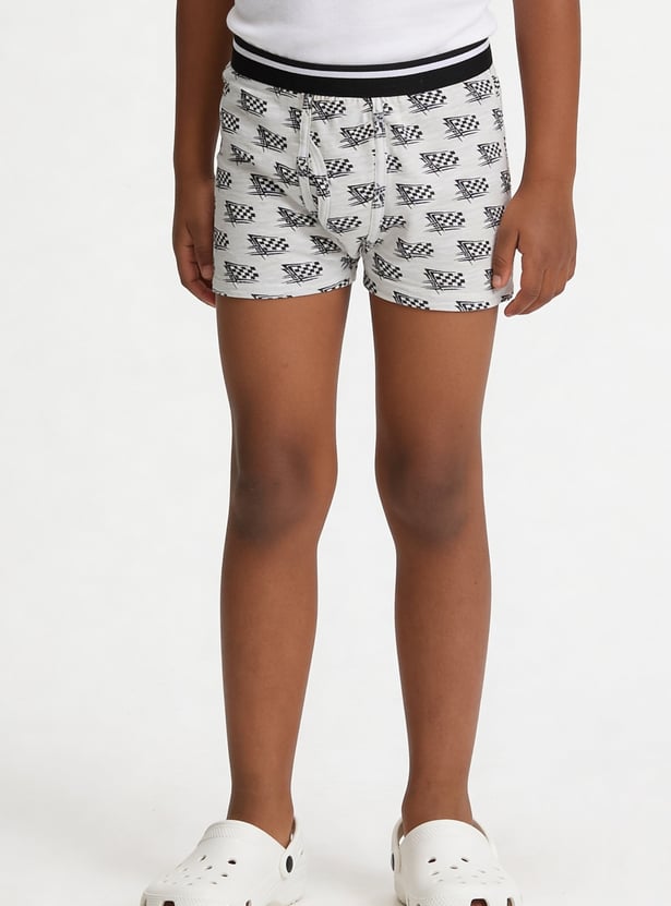 FAME FOREVER Boys Printed Trunks - Pack of 2