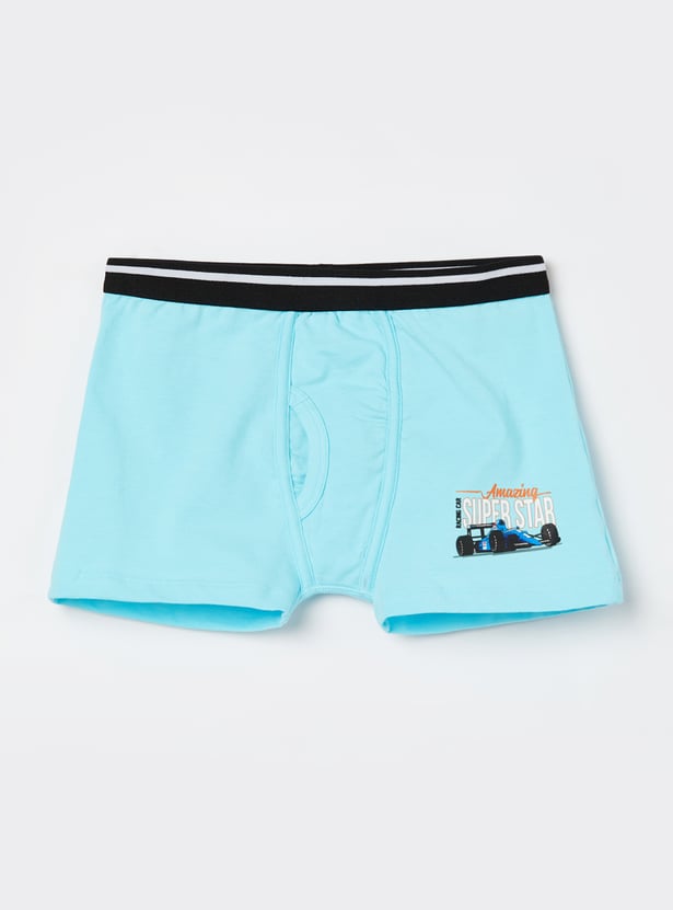 FAME FOREVER Boys Printed Trunks - Pack of 2