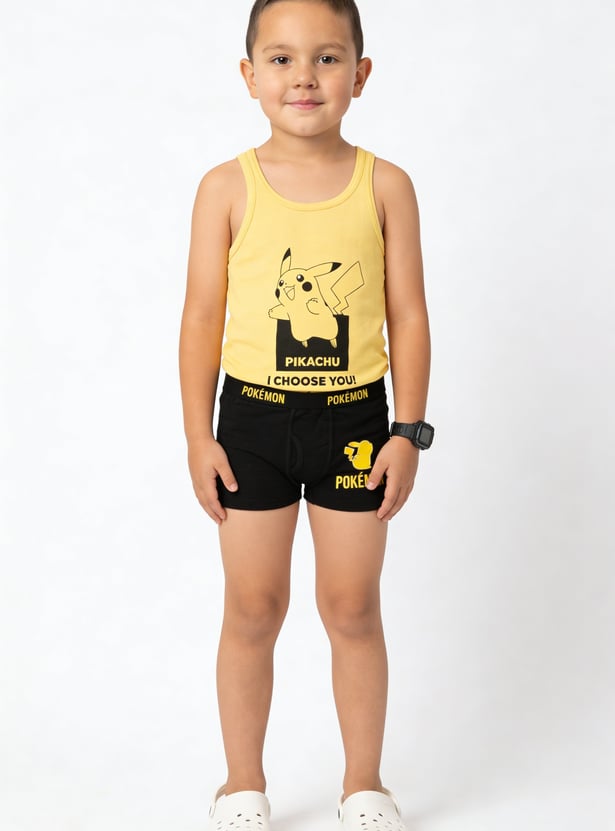 FAME FOREVER Boys Pokemon Printed Boxers - Pack of 2