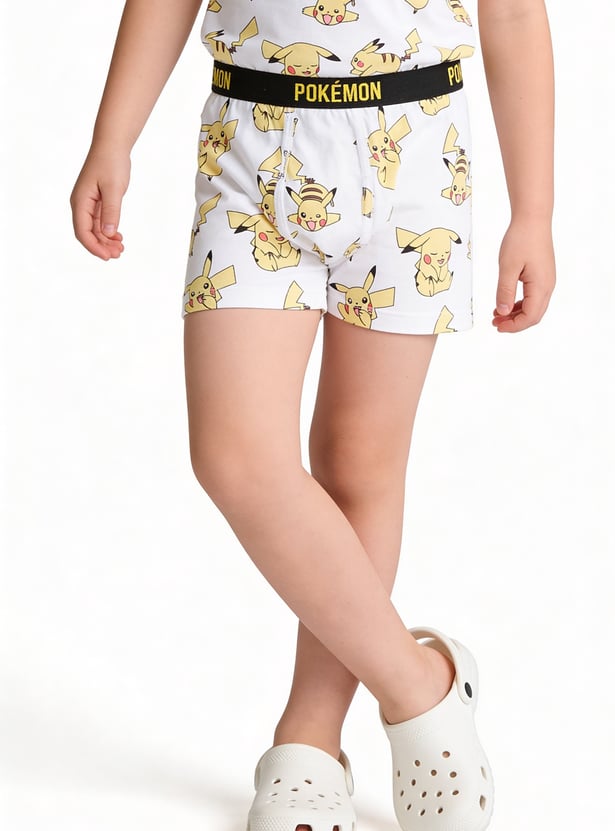 FAME FOREVER Boys Pokemon Printed Boxers - Pack of 2