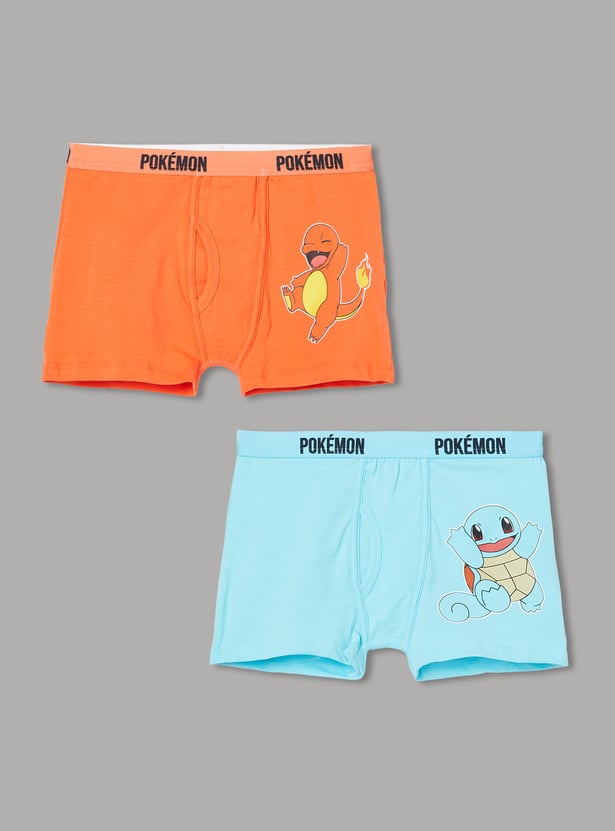 FAME FOREVER Boys Pokemon Print Boxers - Pack of 2