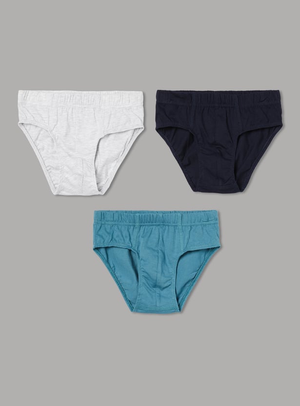 FAME FOREVER Boys Assorted Briefs - Pack of 3