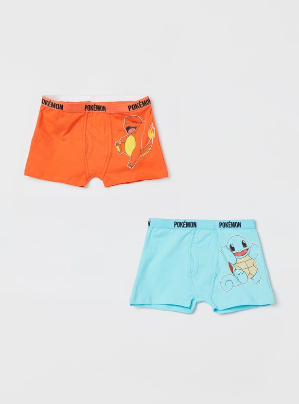 FAME FOREVER Boys Pokemon Print Boxers - Pack of 2