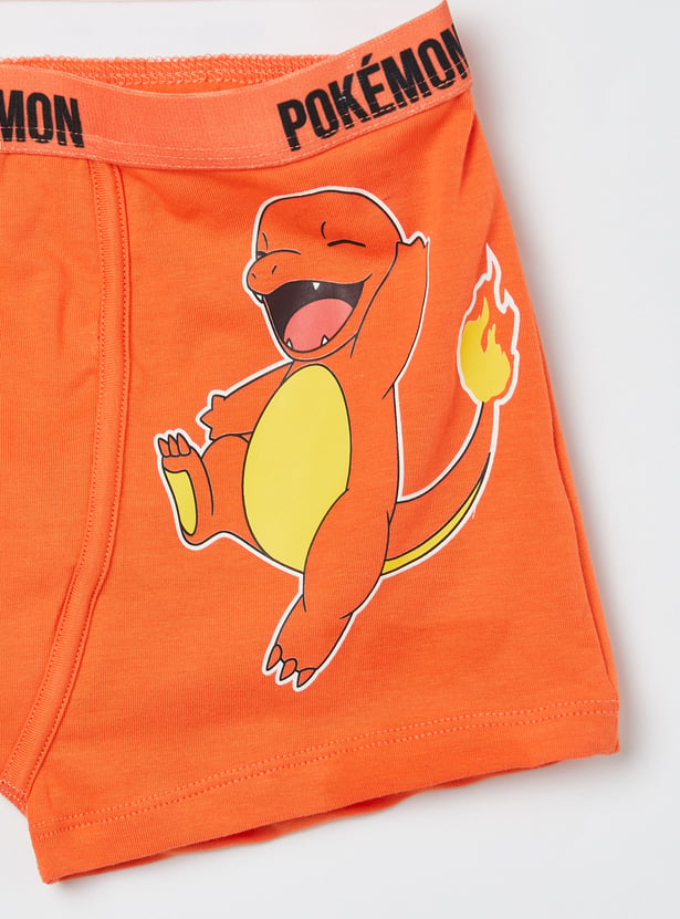 FAME FOREVER Boys Pokemon Print Boxers - Pack of 2