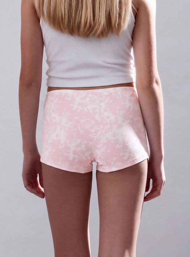 FAME FOREVER Girls Printed Boy Shorts Panties - Pack of 3