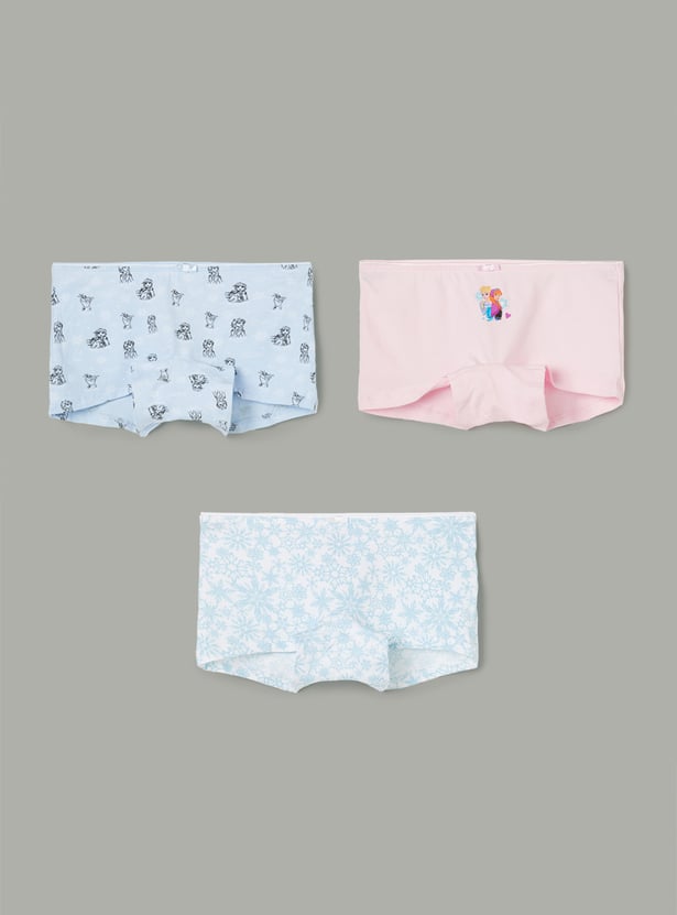 FAME FOREVER Girls Printed Hipsters - Pack of 3