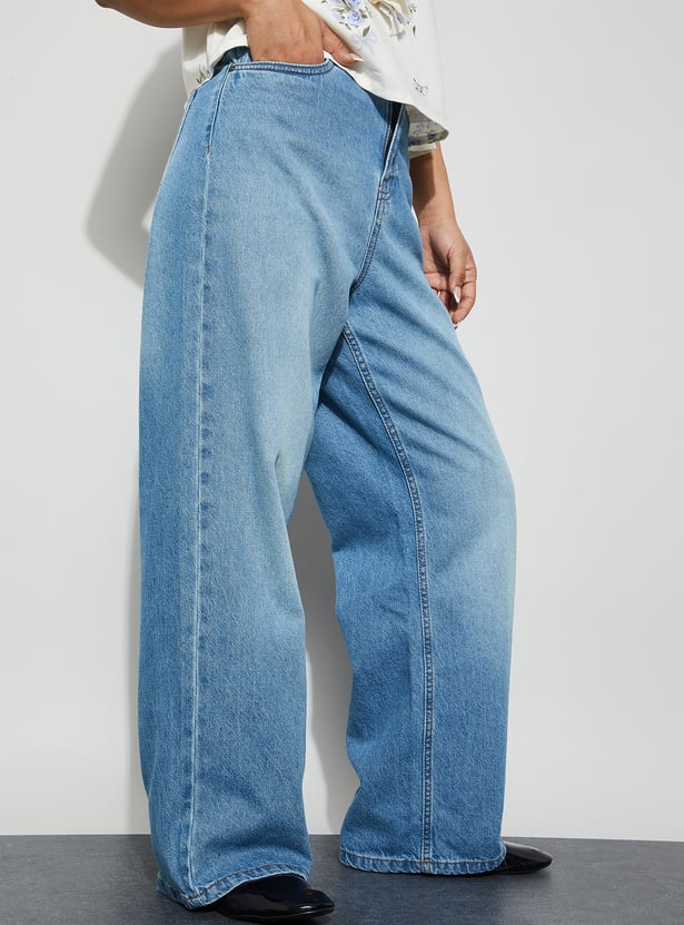GINGER Solid Woven Jeans
