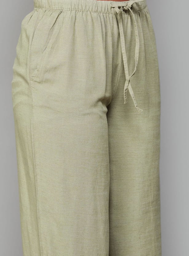 ONLY Solid Wide Leg Trousers