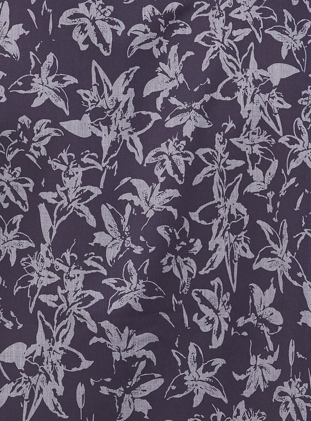 V DOT Floral Slim Fit Shirt
