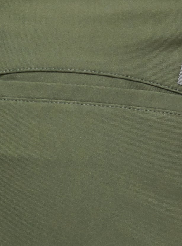 VH SPORTS Solid Slim Straight Trousers