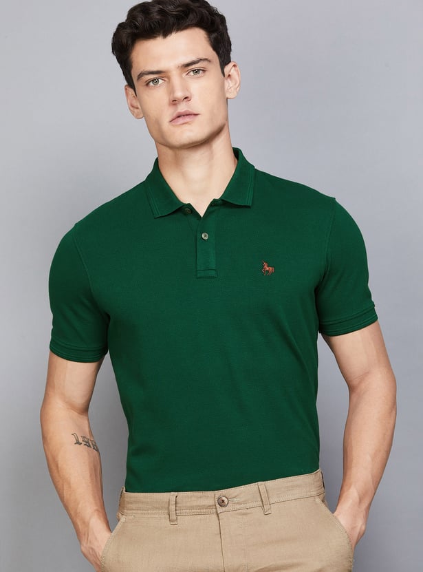 VH SPORTS Textured Polo T-shirt