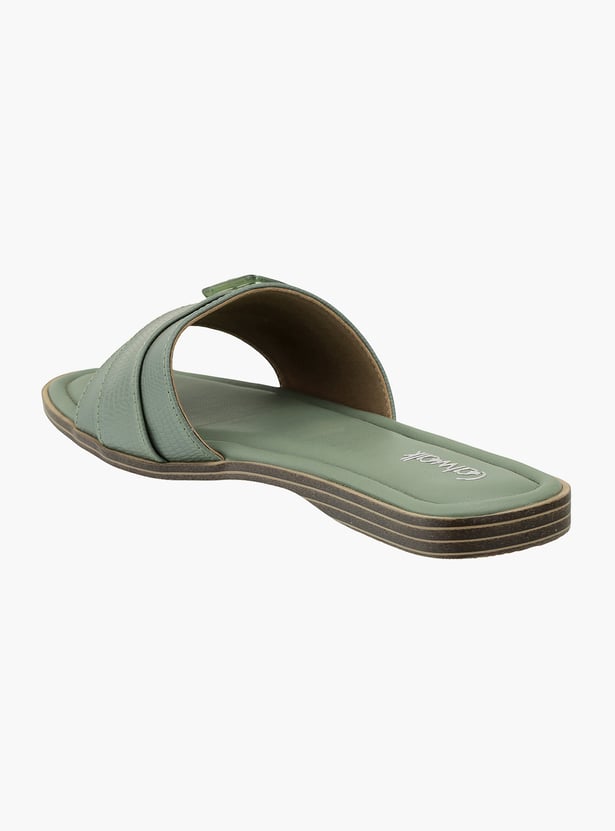 CATWALK Solid Buckled Flats