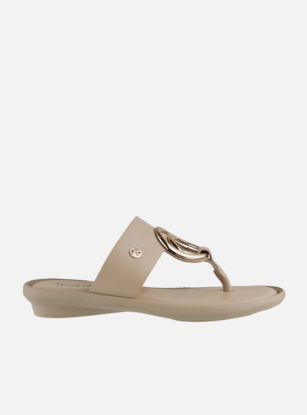 CATWALK Solid Open Toe Flats