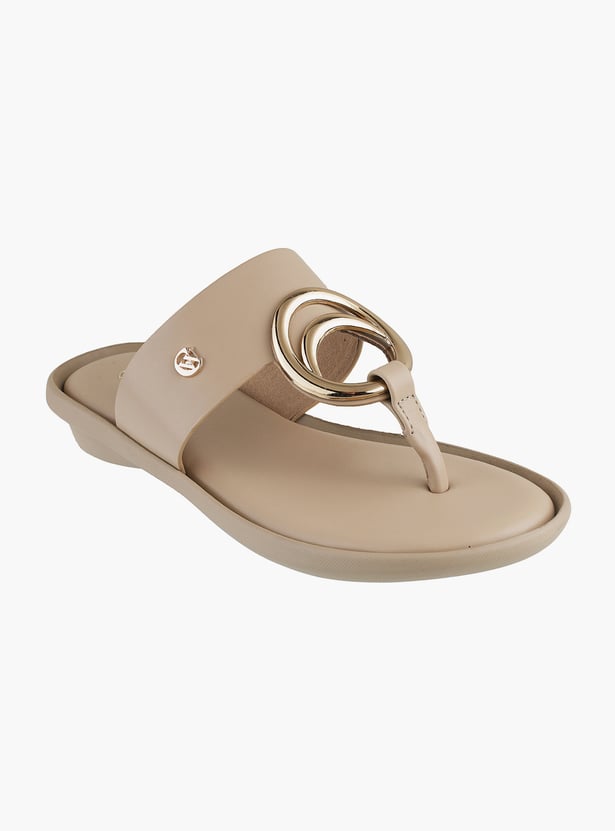 CATWALK Solid Open Toe Flats