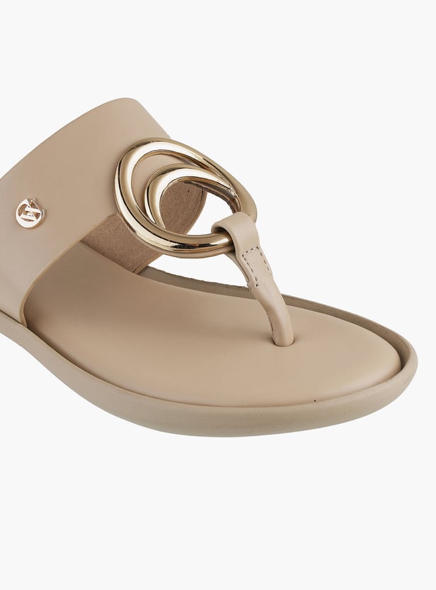 CATWALK Solid Open Toe Flats