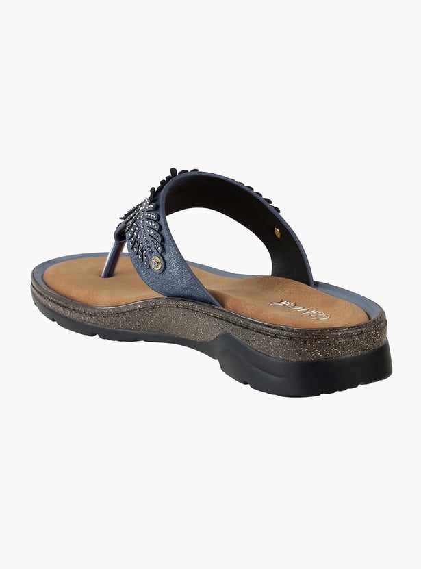CATWALK Embellished T-Straps Flats