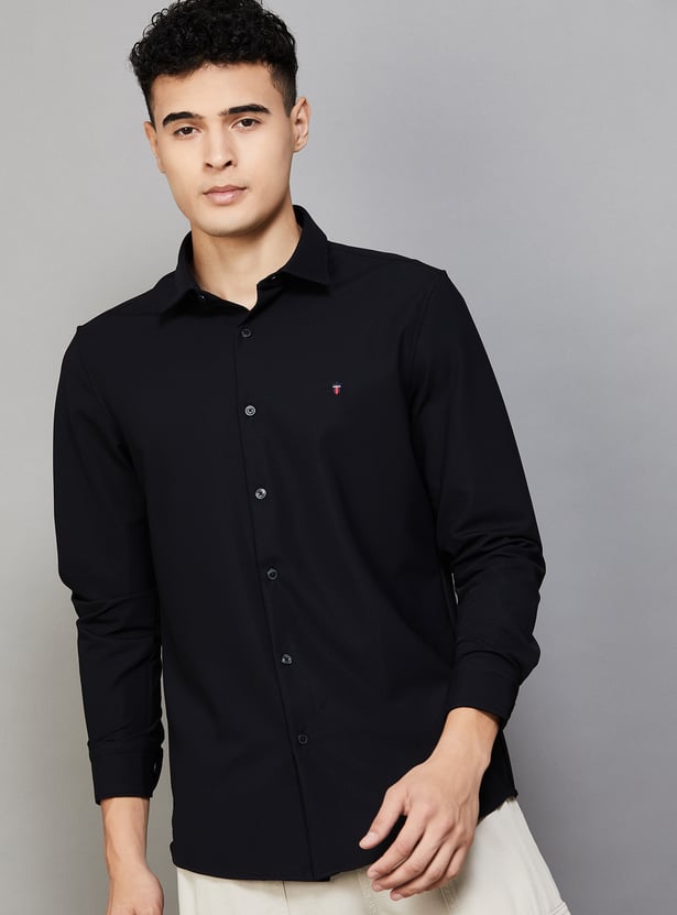 LP SPORT Solid Slim Fit Shirt