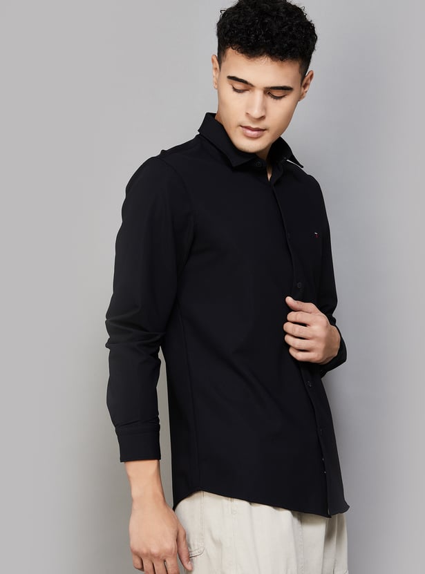 LP SPORT Solid Slim Fit Shirt
