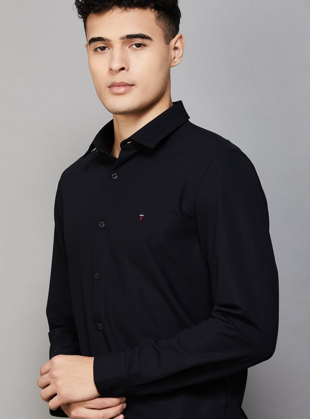 LP SPORT Solid Slim Fit Shirt