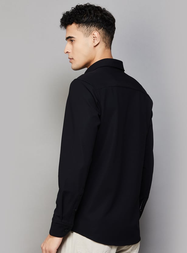 LP SPORT Solid Slim Fit Shirt