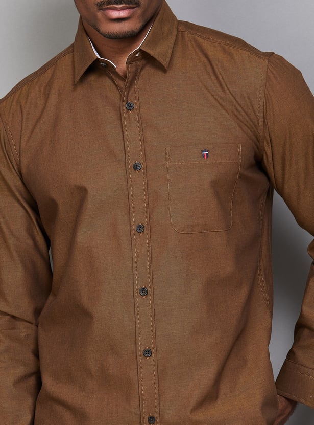LP SPORT Solid Slim Fit Shirt