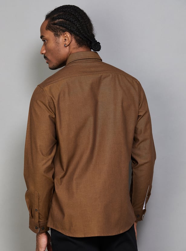 LP SPORT Solid Slim Fit Shirt
