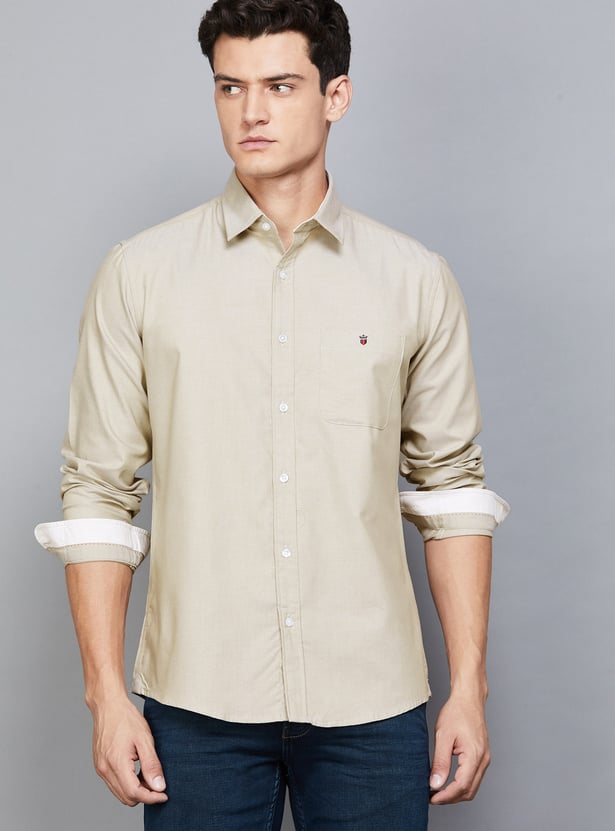 LP SPORT Solid Slim Fit Shirt