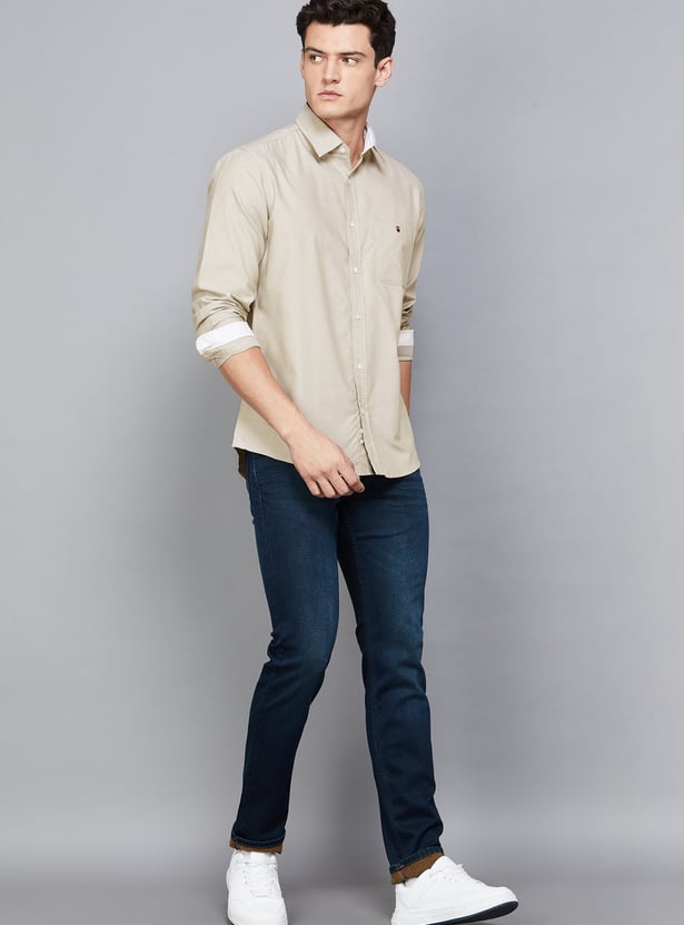 LP SPORT Solid Slim Fit Shirt