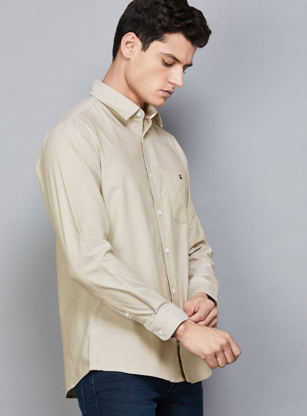 LP SPORT Solid Slim Fit Shirt