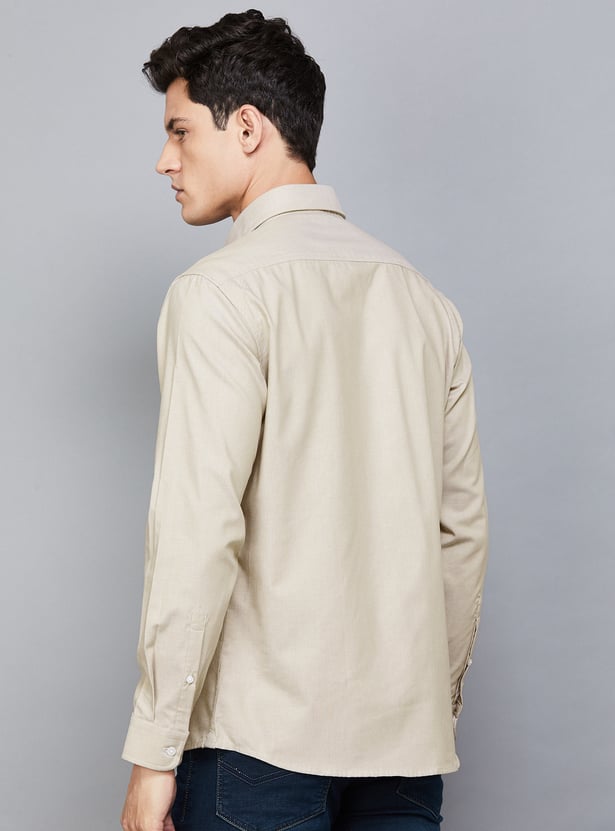 LP SPORT Solid Slim Fit Shirt