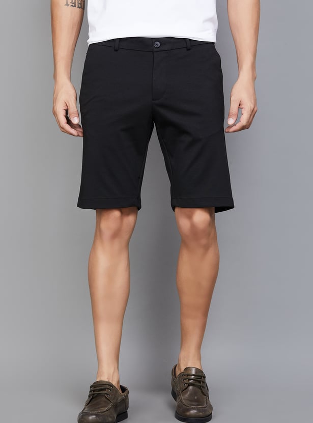 LP SPORT Solid Slim Fit Shorts