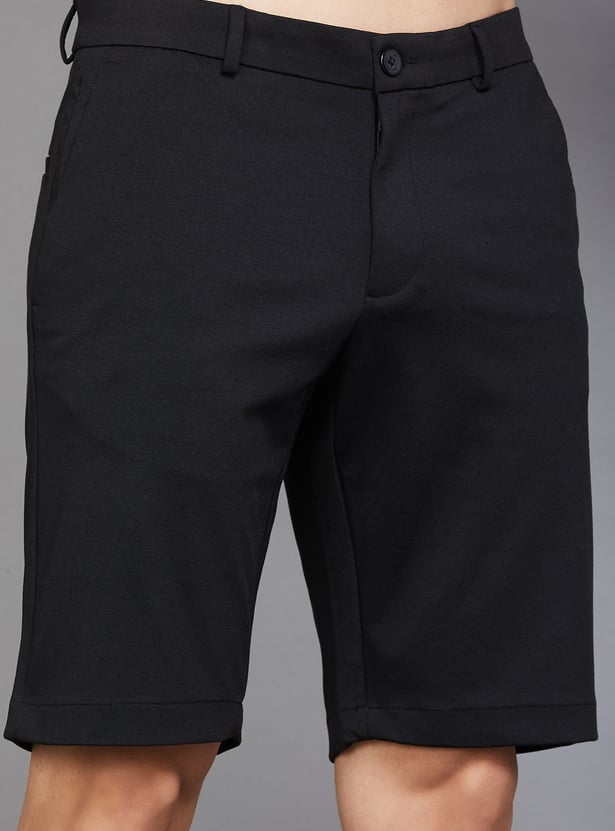 LP SPORT Solid Slim Fit Shorts