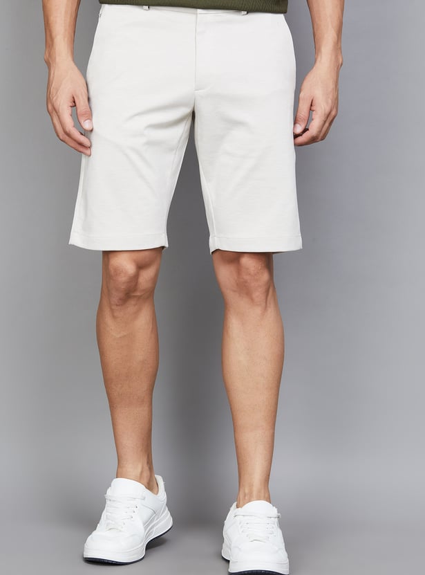 LP SPORT Solid Slim Fit Shorts