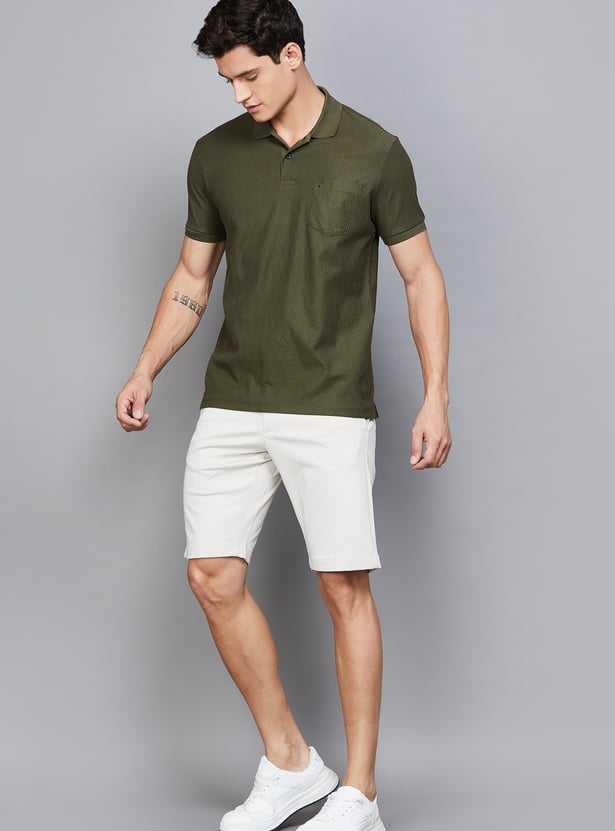 LP SPORT Solid Slim Fit Shorts