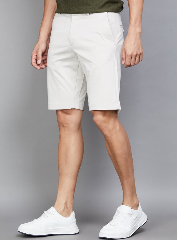 LP SPORT Solid Slim Fit Shorts