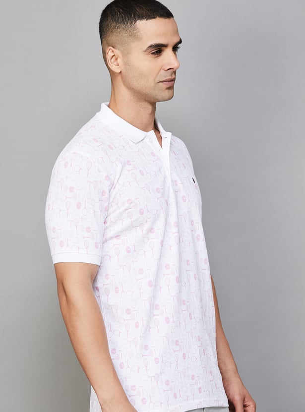 LP SPORT Printed Polo T-shirt