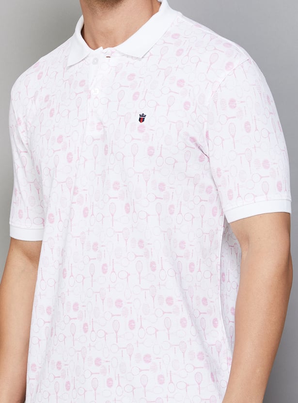 LP SPORT Printed Polo T-shirt