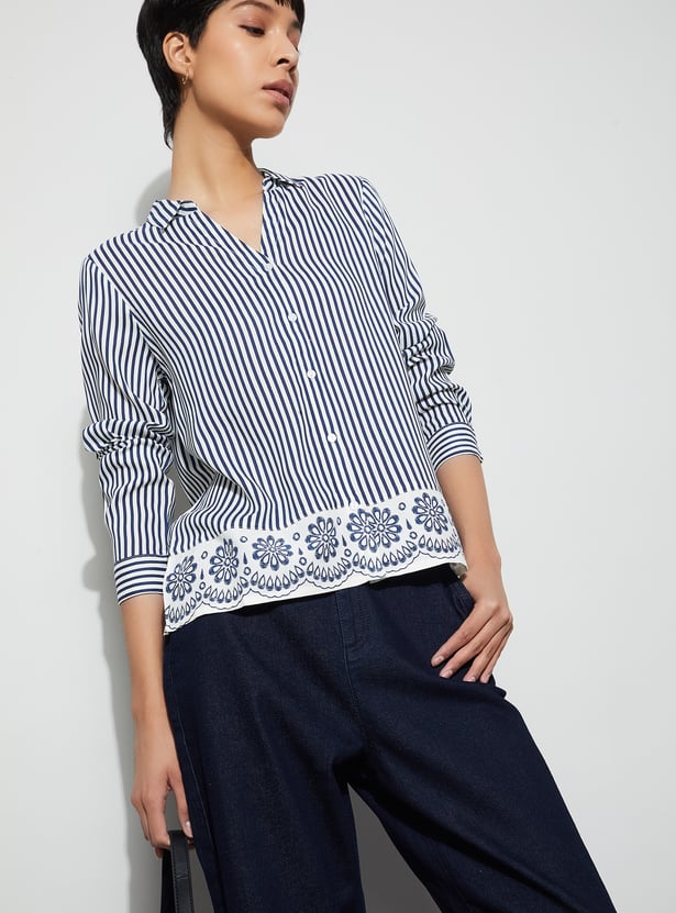 FAME FOREVER Striped Shirt