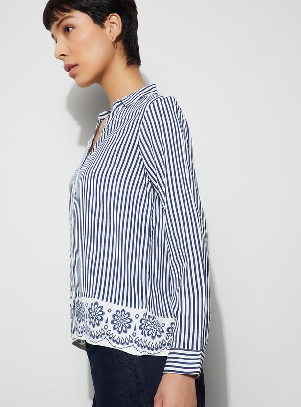 FAME FOREVER Striped Shirt