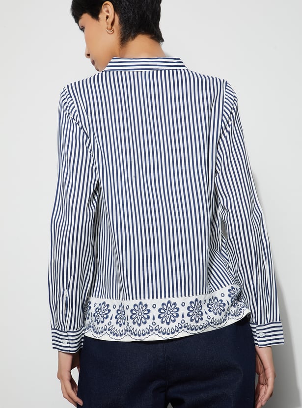 FAME FOREVER Striped Shirt