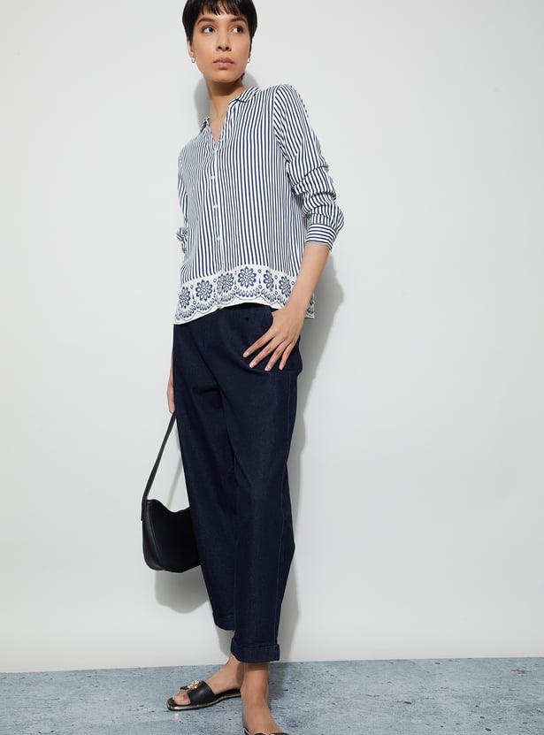 FAME FOREVER Striped Shirt